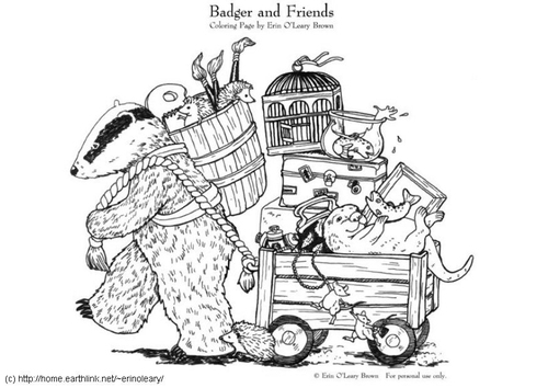 Badger and friends