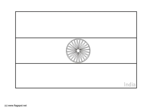 Kleurplaat India