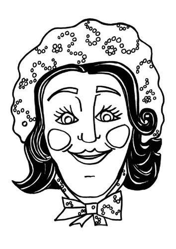 Knutselen masker Katrijn