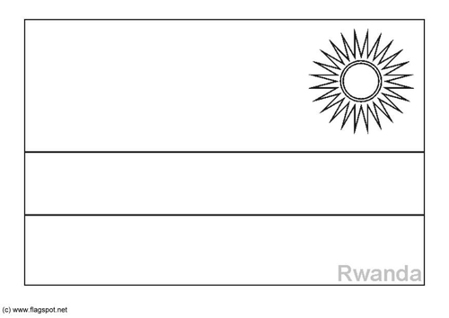 Kleurplaat Ruanda