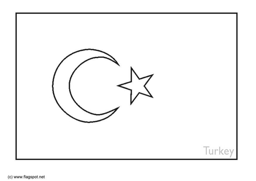 Kleurplaat Turkije