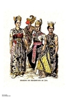 Afbeeldingen Dansers Java 19e eeuw