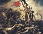 Afbeeldingen Eugene Delacroix - Vrijheid leidt het volk - Franse revolutie
