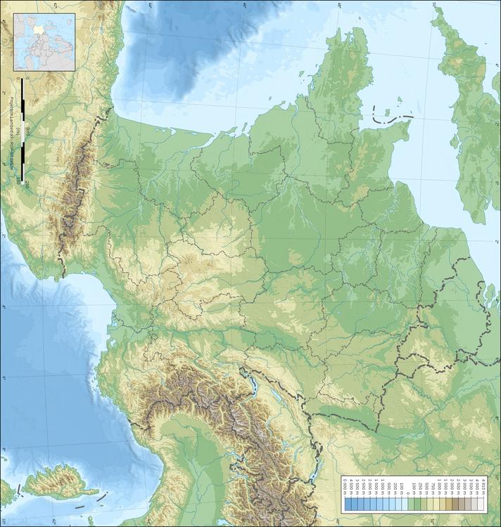 Frankrijk topografisch