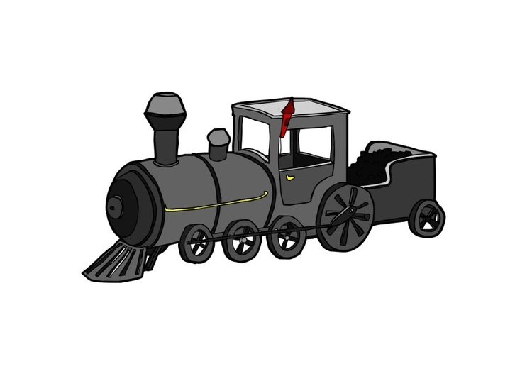 Afbeelding Prent Trein Afb 13745