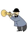 Afbeeldingen trompettist 