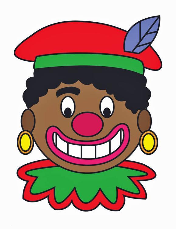 Zwarte Piet gezicht