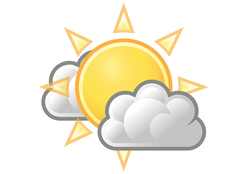 bewolkt met zon