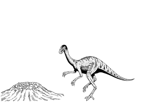dino bij nest