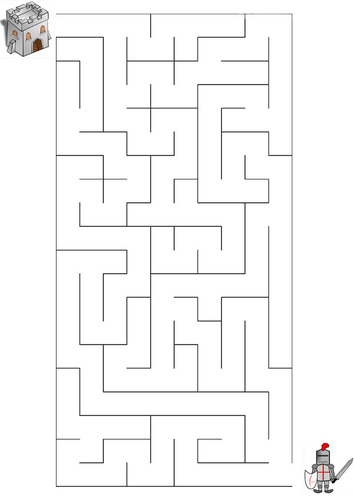Afbeelding doolhof ridder