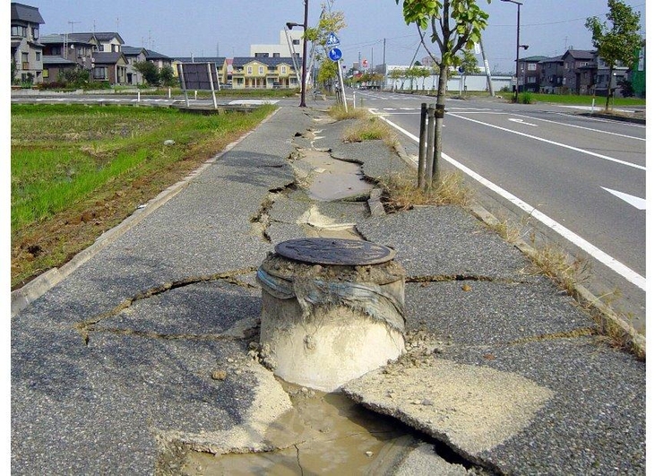 Foto aardbeving
