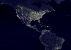 Foto's aarde 's nachts - verstedelijkte gebieden  3
