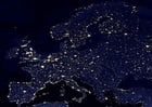 Foto's aarde s nachts - verstedelijkte gebieden Europa