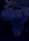Foto's aarde s nachts - verstedelijkte gebieden Afrika