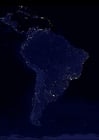 Foto's aarde s nachts - verstedelijkte gebieden Zuid-Amerika