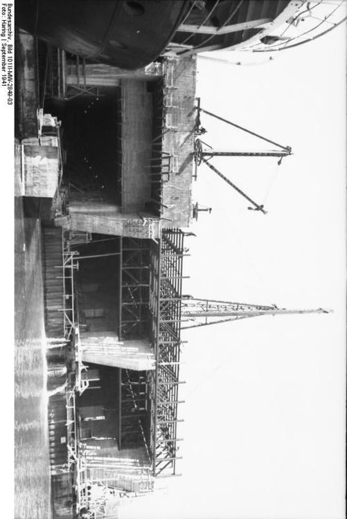 Frankrijk - Brest - bouw van Uboot bunker