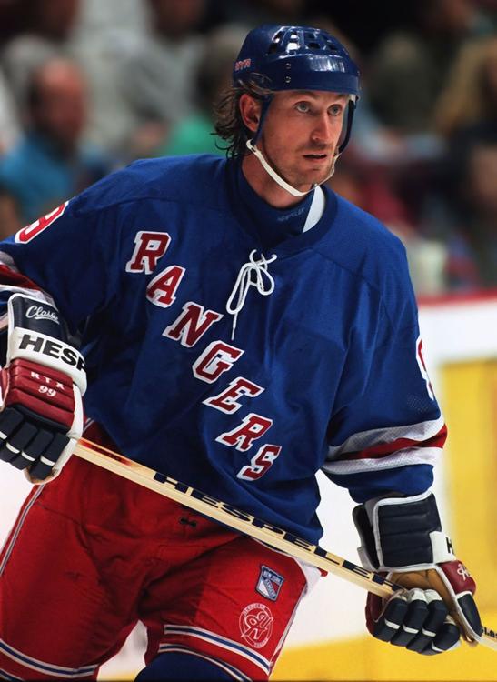 (Foto ijshockey, Wayne Gretzky, New York Rangers - Educatieve )