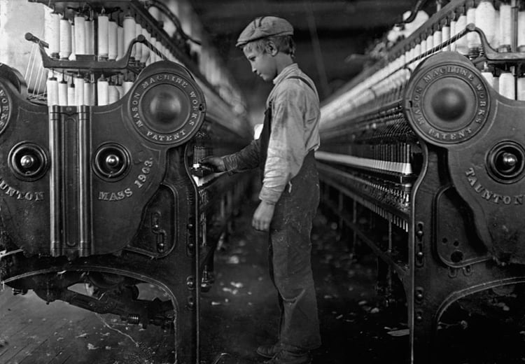 Foto kinderarbeid 1918