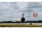 Foto's landing Space Shuttle