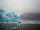 Foto's smeltende gletsjer