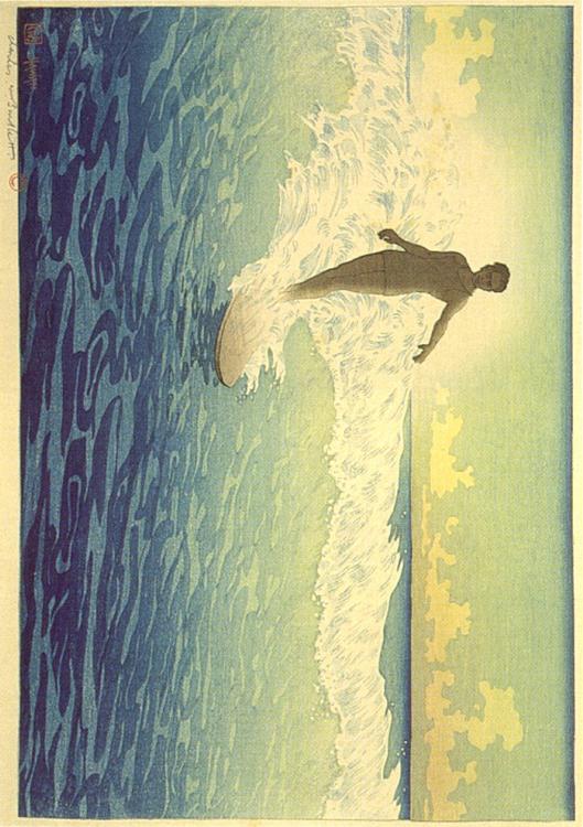 surfer op HawaÃ¯ 