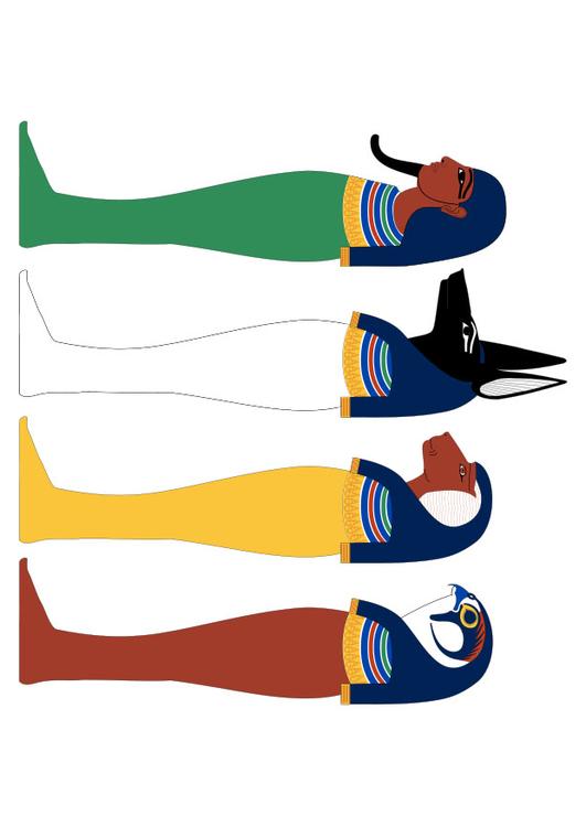 vier zonen van Horus