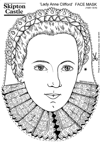 Kleurplaat Gravin Anne Clifford