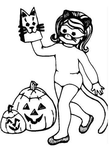halloween meisje
