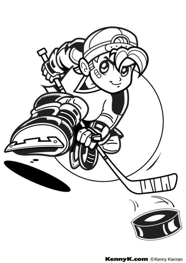 hockey Kleurplaat hockey