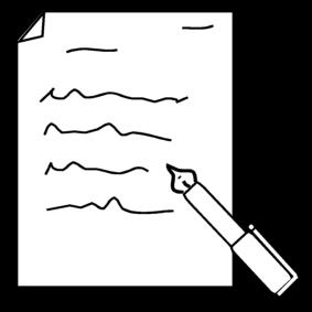 schrijven Kleurplaat schrijven