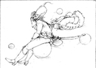 Kleurplaten Baron von Munchhausen