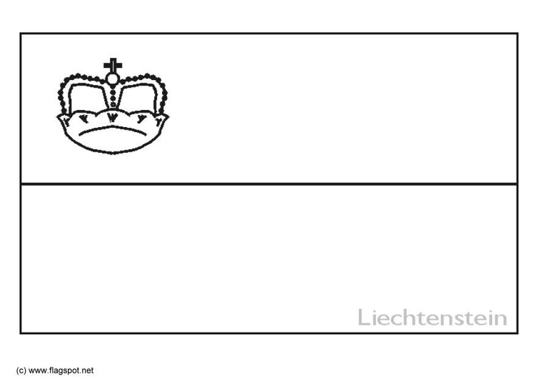 Kleurplaat Lichtenstein