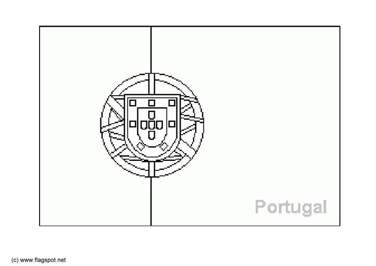 Kleurplaat Portugal