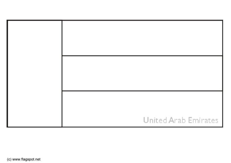 Kleurplaat Verenigde Arabische Emiraten