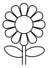 Kleurplaten bloem