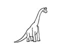 Kleurplaten brachiosaurus