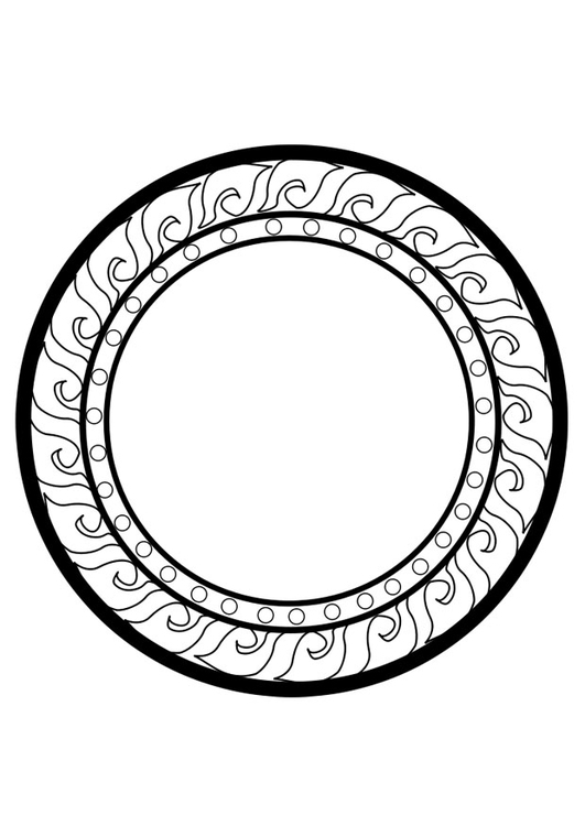 Kleurplaat dharma wiel