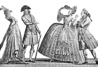 Kleurplaten franse mode 18e eeuw