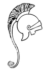 Kleurplaten Griekse helm 