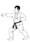 Kleurplaten judo 