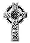 Kleurplaten keltisch kruis