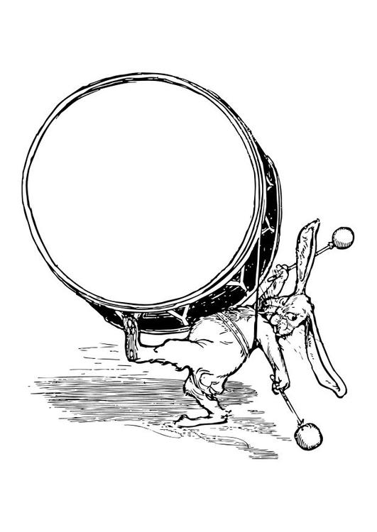 konijn met drum