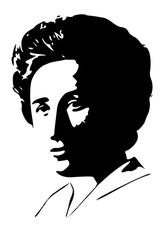 Kleurplaat Rosa Luxemburg