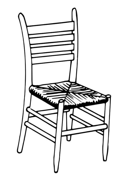 Kleurplaat stoel