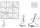 Kleurplaten sudoku - sporten