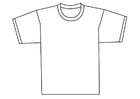 Kleurplaten voorkant van t-shirt