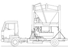 vrachtwagen - zandmixer