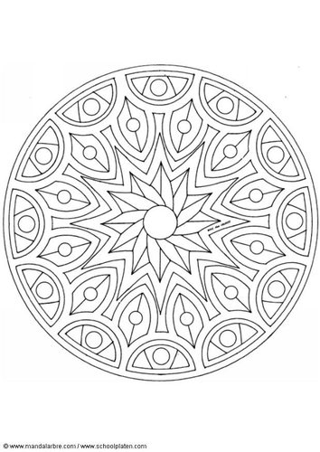 Kleurplaat mandala-1502m