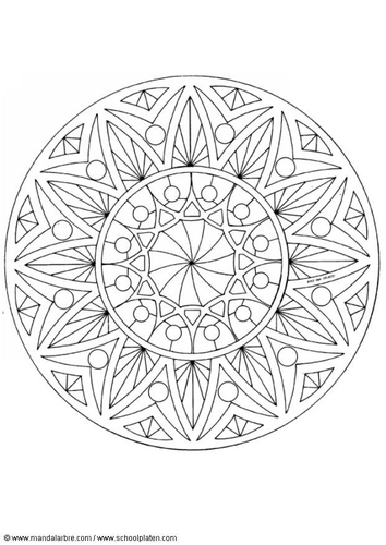 Kleurplaat mandala-1502u