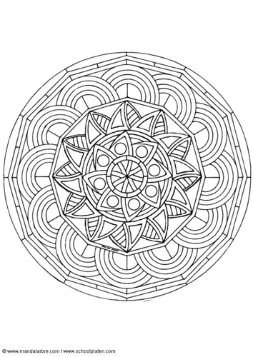 Kleurplaat mandala-1602o